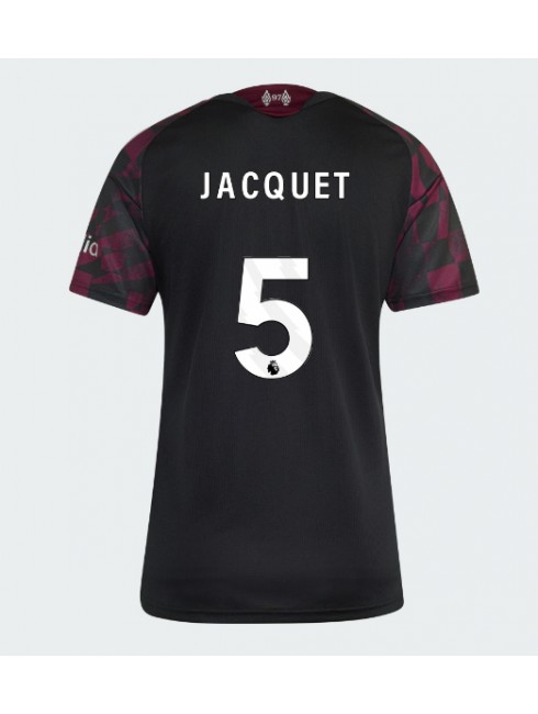 Ženski Nogometna dresi replika Liverpool Jeremy Jacquet #5 Tretji 2026-27 Kratek rokav Ženski Nogometna dresi replika Liverpool Jeremy Jacquet #5 Tretji 2026-27 Kratek rokav